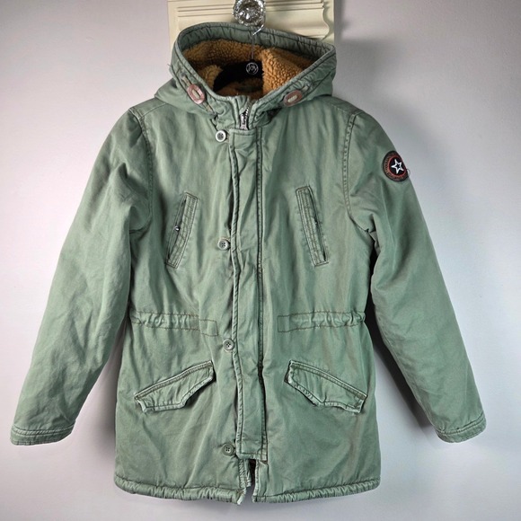Terranova Other - Terranova Parka Jacket Kids 12-13 Green Good Sherpa Lined Hooded CPBU00537A